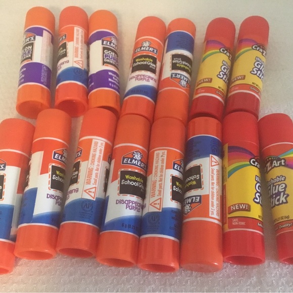Elmers Glue Sticks 15ct Purple Glue Dries Clear - Picture 3 of 6